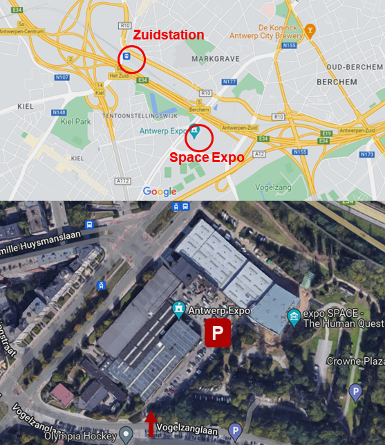 Indications pour aller à Antwerp Expo