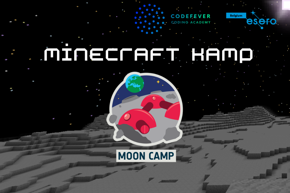 Nieuws – ESERO Belgium X CodeFever Minecraft Moon Game kamp