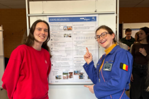 UGent beurs pedagogie Amber stagiaire & Leonie ESERO Belgium